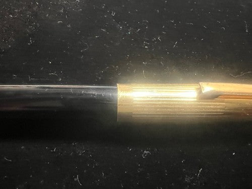 🔴 LUS ATOMICA 1 schwarzer Füllfederhalter mit nachfüllbarer Tintenpatrone, schreibt im Vintage-Stil