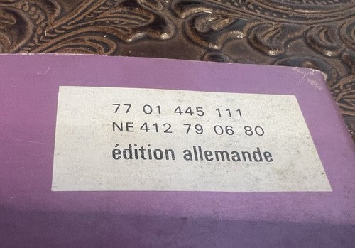 Renault 4 Booklet Car Use and Maintenance Tongue Germany Original Vintage