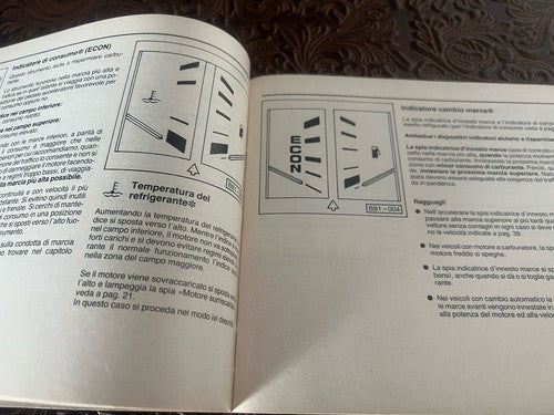 AUDI 80 Booklet Car Use Maintenance Italian Original Vintage 