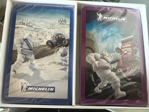 🔴 Carte MICHELIN gioco gomme pneumatici auto POKER sigillate da collezione