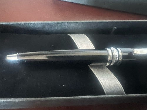 Renato Balestra Pen Sphere Corpo Black Lacquer With Pencil Case Vintage