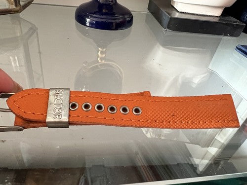 🔴 SECTOR Herren-Uhrenarmbänder aus Leder, Größe wie abgebildet, mit Schnallen, 5 Stück 