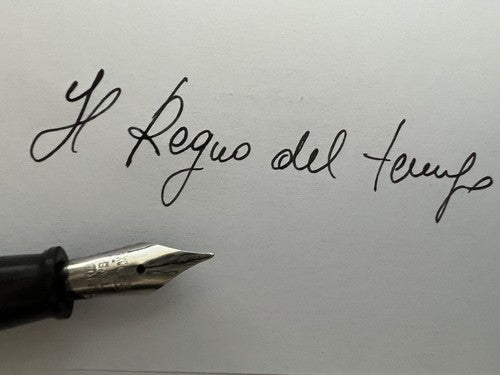🔴 EXCELSIOR penna stilografica nera meccanismo a leva scrive vintage del 1920