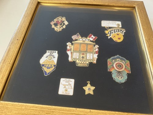 Lions Club USA Saint Francisco Philadelphia de la Broche Vernis Vintage
