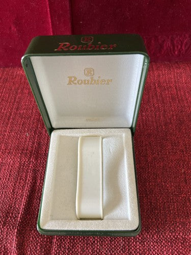 🔴 ROUBIER scatola box orologio verde con fermo interno custodia