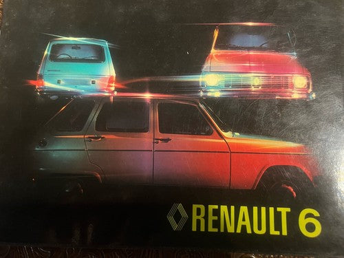 Renault 6 Booklet Car Use and Maintenance Tongue Italian Original Vintage