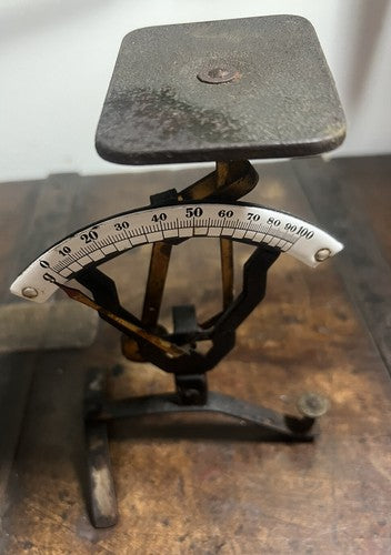 Balance Bascule Lettres Poste de Précision Fonctionne Avec Céramique Vintage