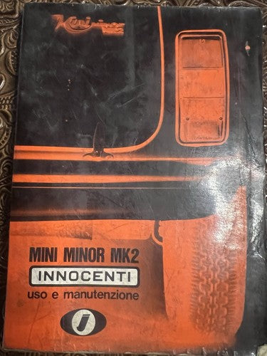 Mini Minor MK2 Booklet Car Use and Maintenance Vintage Original