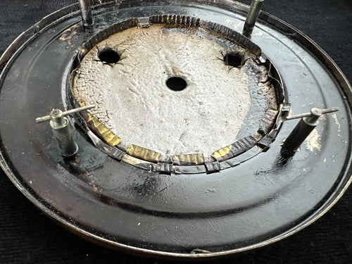 🔴 QUADRANTE orologio pendolo muro parete smalto doppio bordo ottone perni