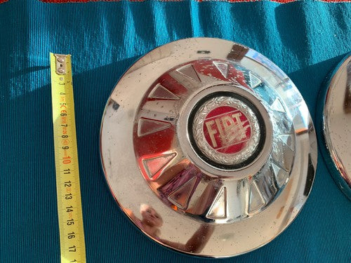 Fiat 124 Sport 2 Boulons Enjoliveurs, Enjoliveurs, Original D’Époque Diam. 21