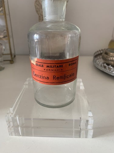 🔴 Bottiglia vetro AMPOLLA medica da Laboratorio da collezione vintage