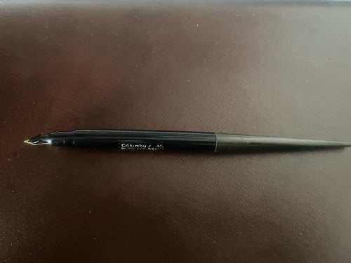 Columbus Pen Fountain Pen 10 Penholder Button Ballpoint Desk Vintage C