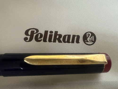 Pelikan Stylo-Plume Stylo à Plume Bleu Bordeux A Cartouche Doré F Vintage