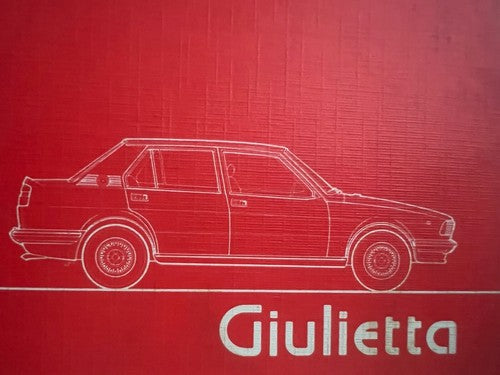 Giulietta Anleitung Auto Verwendung Wartung Italienisch Original Vintage