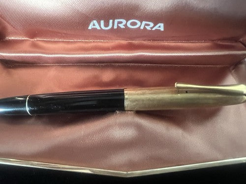 🔴 AURORA penna stilografica 88 pistone pennino ORO 14 kt vintage 155462