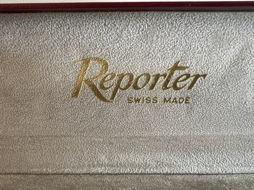 Reporter Boîtier Boîte Montre Coffret Housse Ceinture Velours Vintage 
