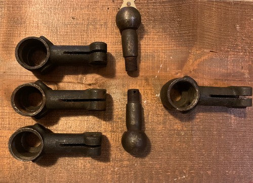 Red Fiat Topolino 4 Original Vintage Combinable Heads