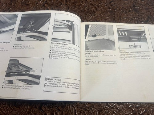 Renault Express Booklet Car Use and Maintenance Italian Original Vintage