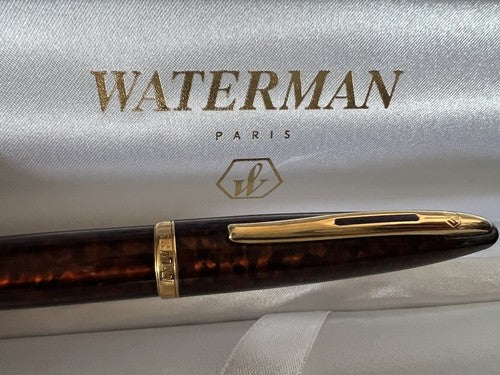Waterman Stylo-Plume Sphère Carene Deluxe Laque Marbré Profils Doré