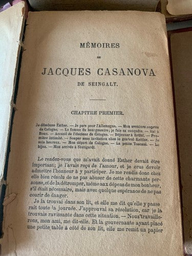 Livres Jacques Casanova Lingua Français Édition Originale Anciens 1900