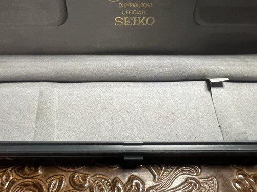 Seiko Box Watch Box Case Flocked Stops Vintage