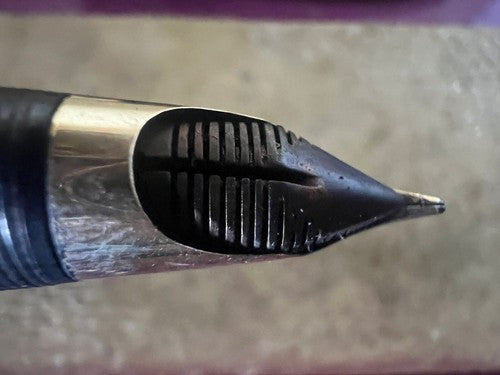 🔴 PEN CO penna stilografica pennino a diamante ORO 14 kt vintage Penco B