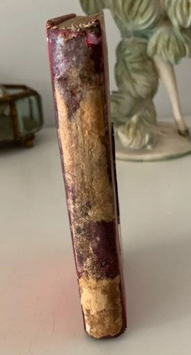 🔴 Book DELIGHTS OF THE CHRISTIAN thick booklet with antique holy cards 1897 