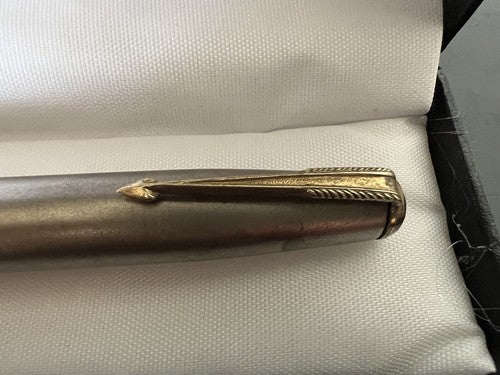 🔴 GIPSON penna stilografica pennino ORO a pistone SCRIVE antica 30