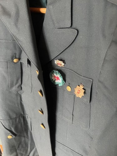 🔴 U.S. ARMI UNIFORME MEDAGLIE americana giacca lana originale 39 del 50 VINTAGE