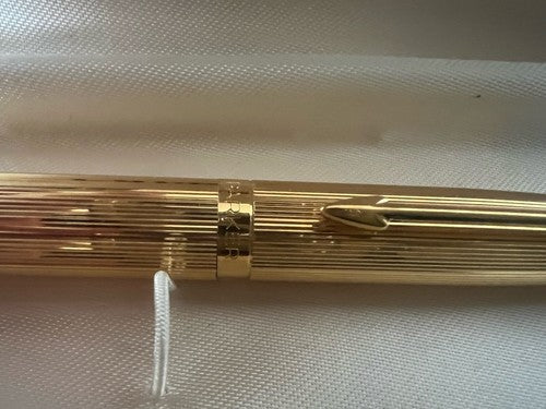 🔴 PARKER penna stilografica 75 placcata oro numerata pennino ORO 14 KT F nuova