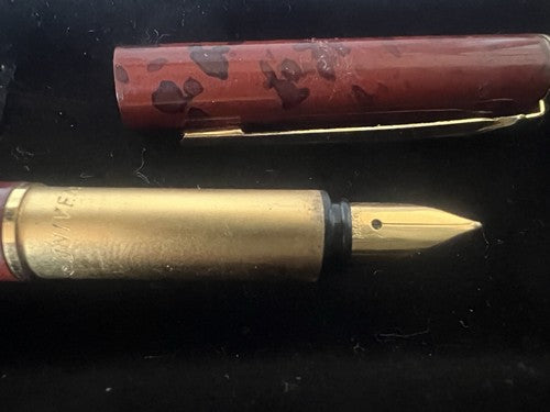 Universal Stylo-Plume Stylo à Plume Laque Marbré à Cartouche Vintage Années 60