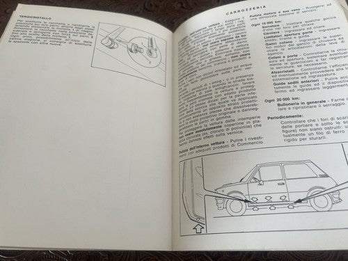 Mini Booklet Car Use Maintenance Of Tommaso Italian Original Vintage