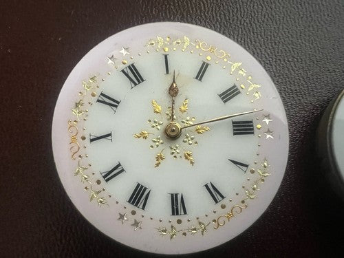 Mouvements Montres Poche Cadrans Porcelaine Pièces Ersatz Vintage 