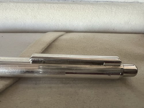 Settelaghi Stylo-Plume Sphère Argent 925 Massif Fenêtre Personnel Fort Poids 1
