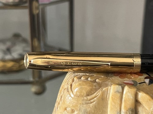 Fisher Amérique Stylo-Plume Sphère Doré Senat USA Vintage Selten 