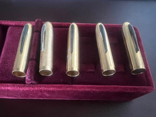 Toujours Stylo-Plume Stylo à Plume Capuchons Doré Parties Recharge Lot 5 Pcs