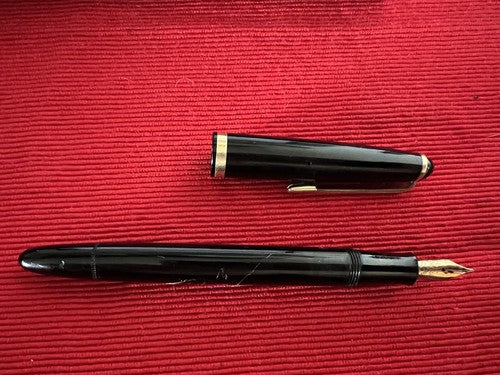 🔴 STILUS penna stilografica 111 P pennino ORO 14K pistone italiana vintage 1950