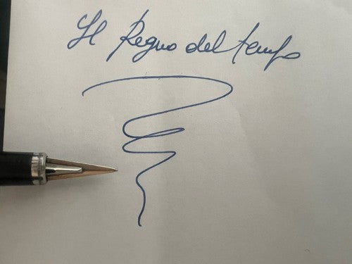 🔴 PARKER penna stilografica 180 placcata oro pennino ORO XM scrive con astuccio