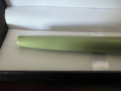 🔴 OMAS penna stilografica DS verde cartuccia pennino iridio scrive vintage 1970