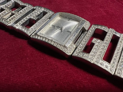 Horloge Femme GUESS Avec Bracelet Bijou Quartz Avec Paillettes