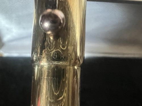 🔴 AMERIKA penna stilografica retrattile con bassorilievi pen ORO scrive vintage