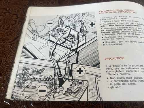 Chrysler Simca Horizon Booklet Car Use Maintenance Italian Original