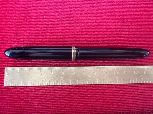 🔴 HOOVER penna stilografica 891 nera converter pennino originale scrive vintage