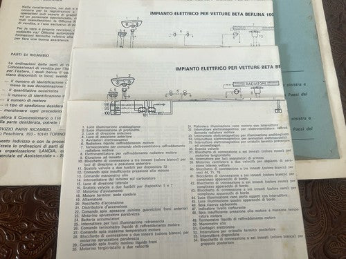 Lancia BETA 1300 1600 2000 Booklet Car Use Maintenance Original Vintage