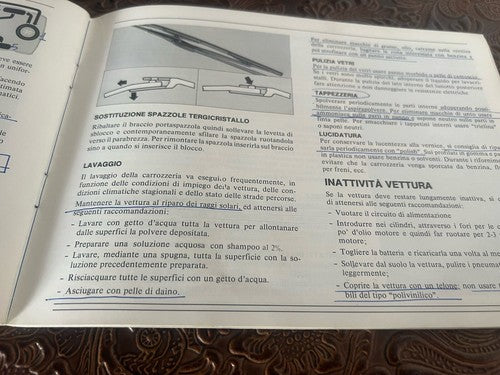 Giulietta Anleitung Auto Verwendung Wartung Italienisch Original Vintage