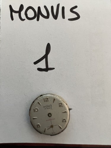 🔴 MONVIS Movimento orologio donna manuale Ferrotex da revisionare-parti vintag