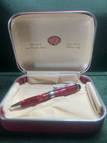 🔴 AURORA penna sfera Optima auroloide Mini 🔥 Fuoco 🔥 Edizione Limitata 11 cm