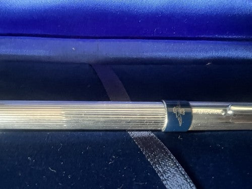 🔴 AURORA penna stilografica Marco Polo ARGENTO 925 MASSICCIO F Aereonautica