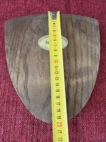 🔴 MILITARY CREST wooden shield KFOR KOSOVO of PACE numbered vintage 