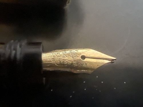 Europe Stylo-Plume Stylo à Plume Rétractable Or 14kT Fonctionne Vintage B